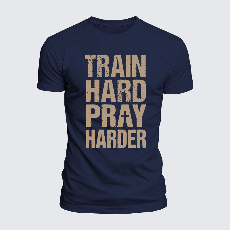 Luxe Mercerized Cotton Tee - Train Hard Pray Harder