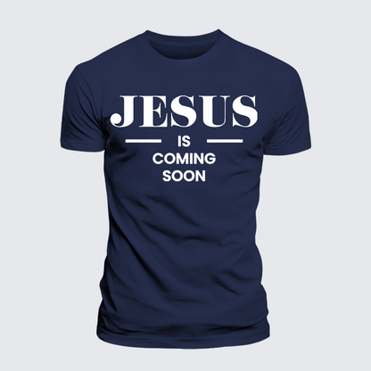 Luxe Mercerized Cotton Tee - Jesus Is Coming Soon