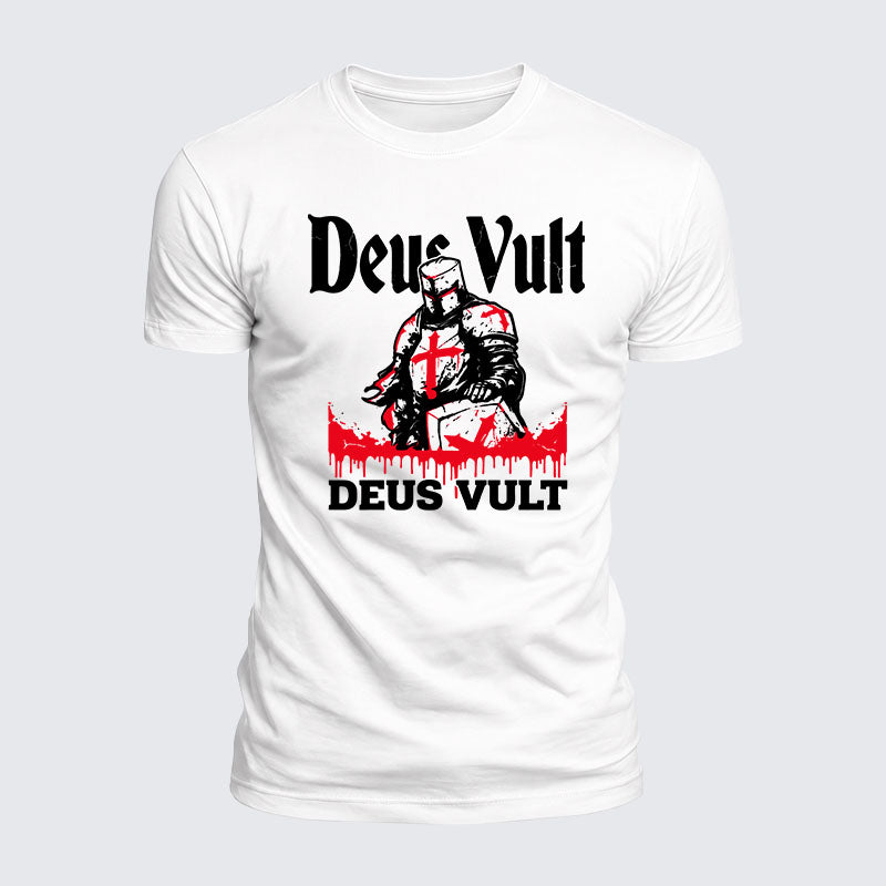 Luxe Mercerized Cotton Tee - Deus Vult