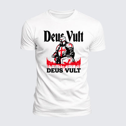 Luxe Mercerized Cotton Tee - Deus Vult