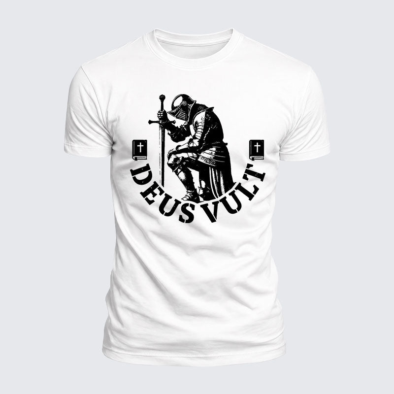 Luxe Mercerized Cotton Tee - Deus Vult