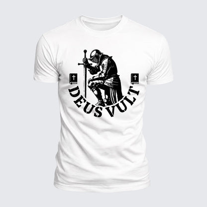 Luxe Mercerized Cotton Tee - Deus Vult