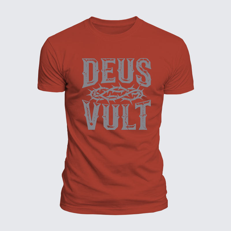 Luxe Mercerized Cotton Tee - Deus Vult