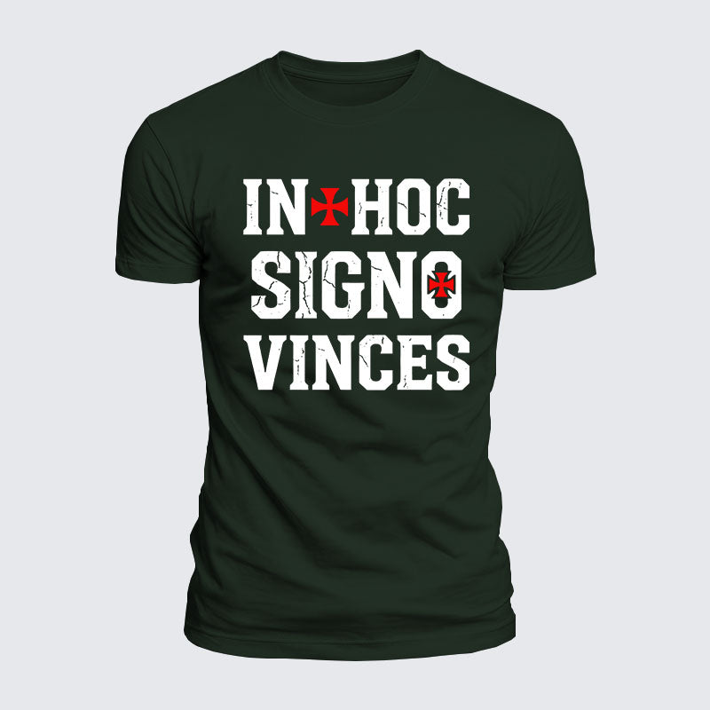Luxe Mercerized Cotton Tee - In Hoc Signo Vinces