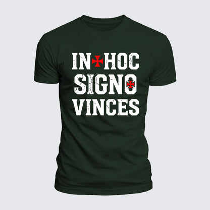 Luxe Mercerized Cotton Tee - In Hoc Signo Vinces