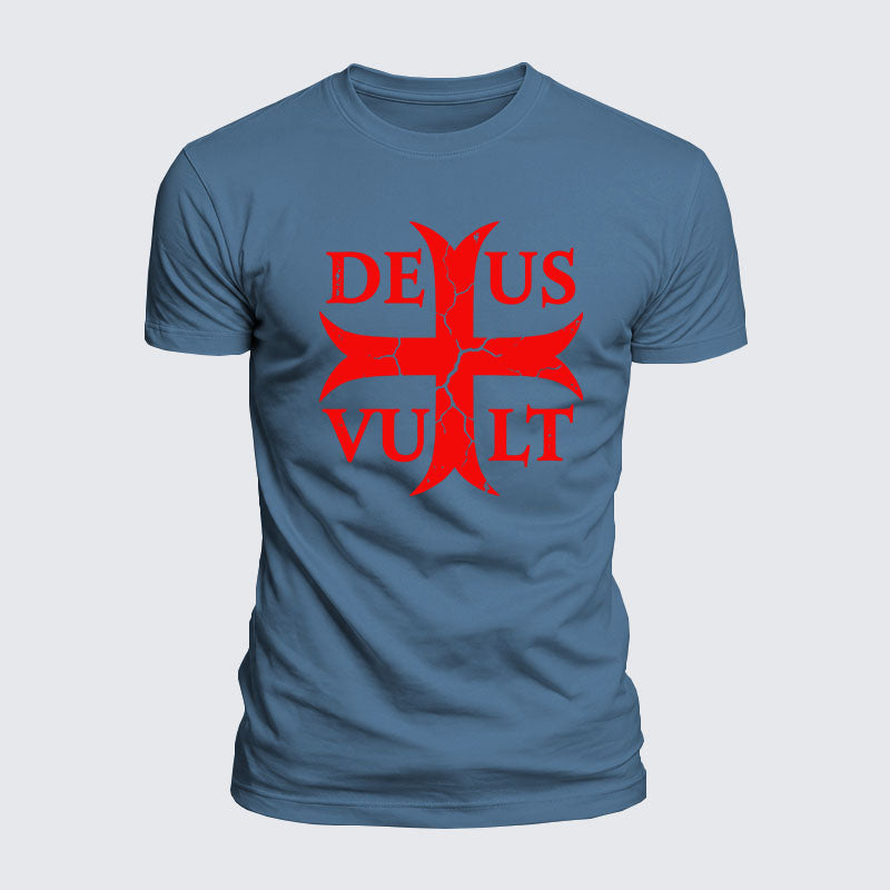 Luxe Mercerized Cotton Tee - Deus Vult