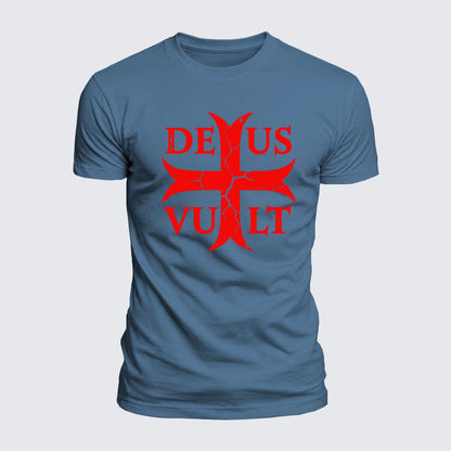 Luxe Mercerized Cotton Tee - Deus Vult