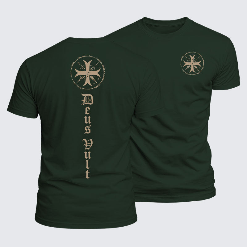 Luxe Mercerized Cotton Tee - Deus Vult