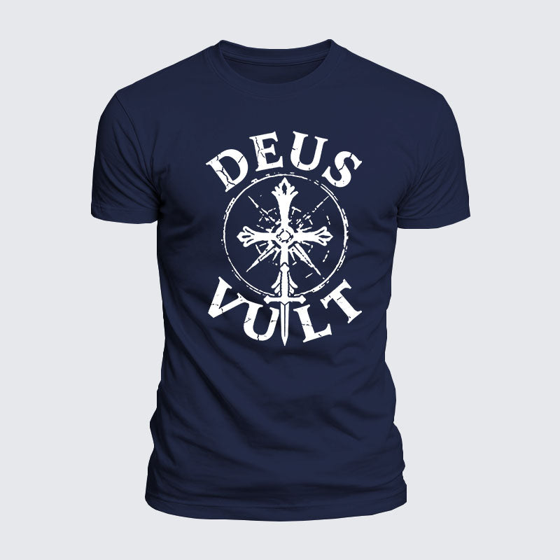 Luxe Mercerized Cotton Tee - Deus Vult