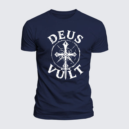Luxe Mercerized Cotton Tee - Deus Vult