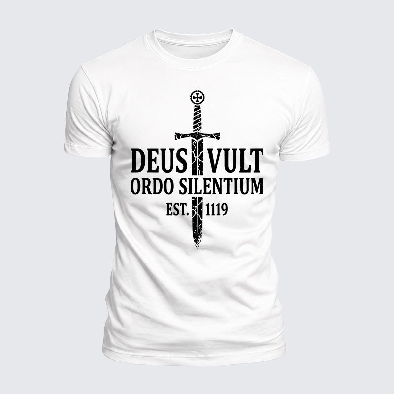 Luxe Mercerized Cotton Tee - Deus Vult