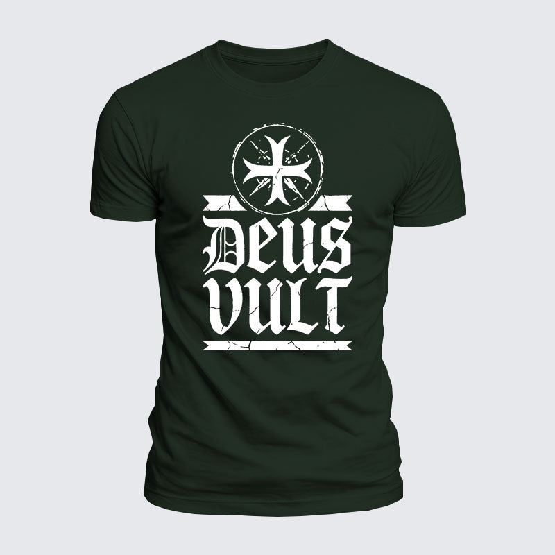 Luxe Mercerized Cotton Tee - Deus Vult