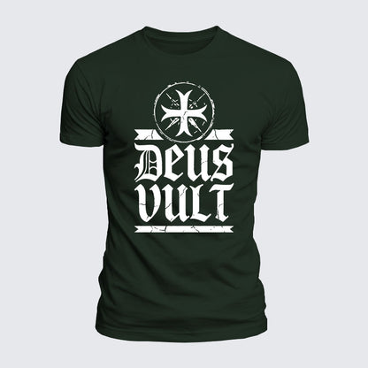 Luxe Mercerized Cotton Tee - Deus Vult