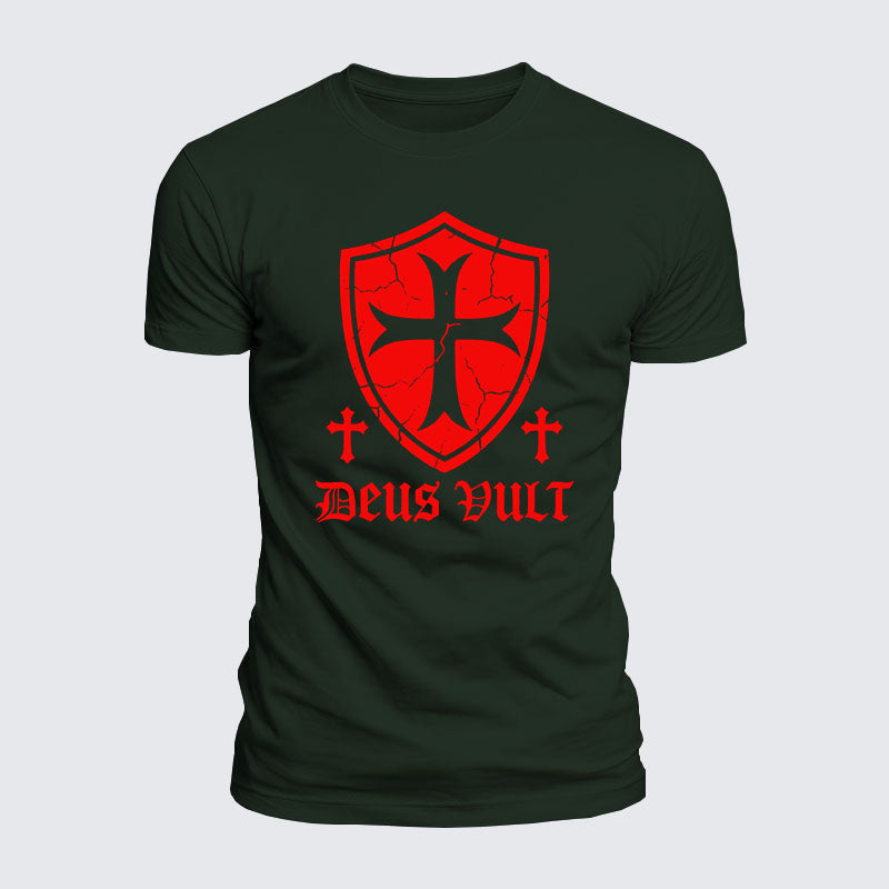 Luxe Mercerized Cotton Tee - Deus Vult