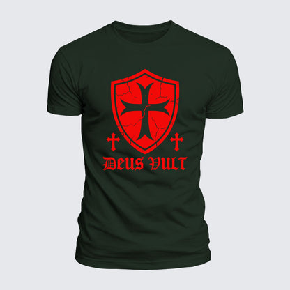 Luxe Mercerized Cotton Tee - Deus Vult