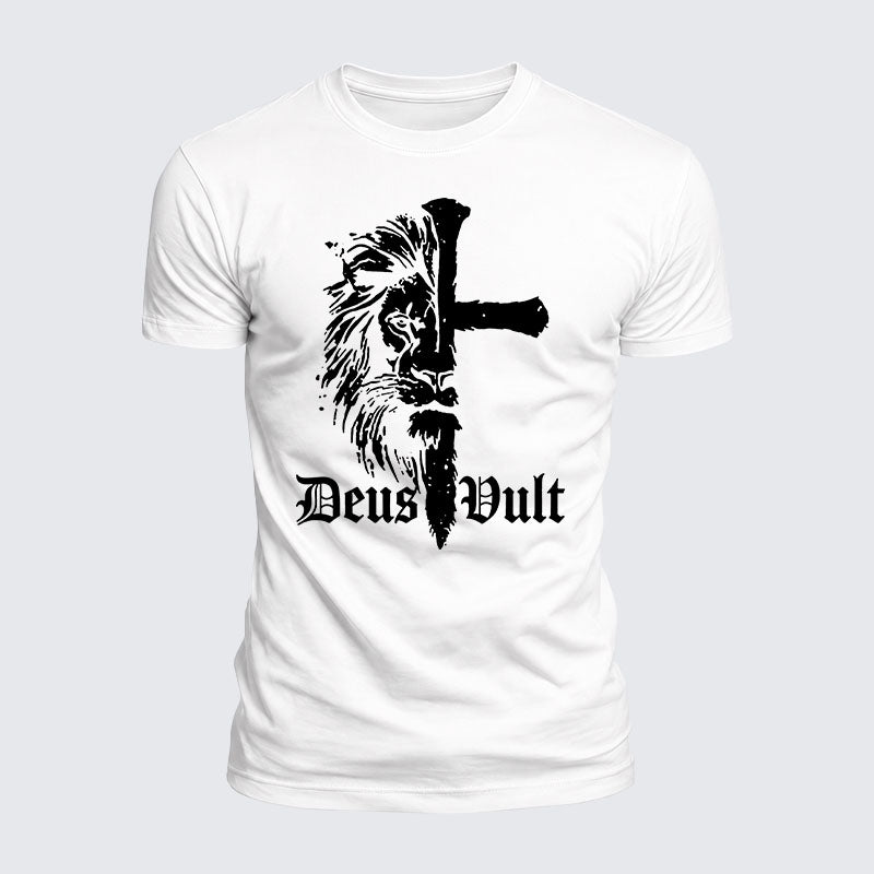 Luxe Mercerized Cotton Tee -  Deus Vult