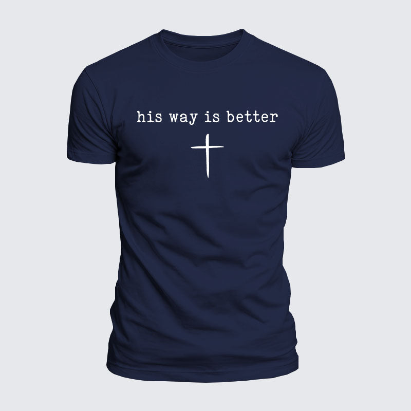 Luxe Mercerized Cotton Tee - His Way Is Better