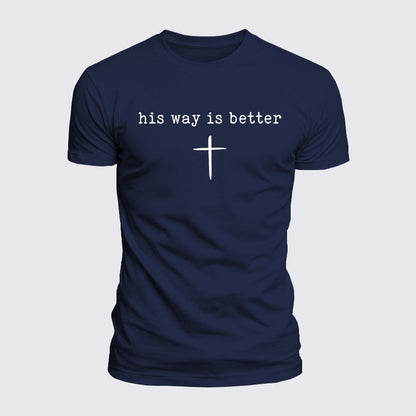 Luxe Mercerized Cotton Tee - His Way Is Better