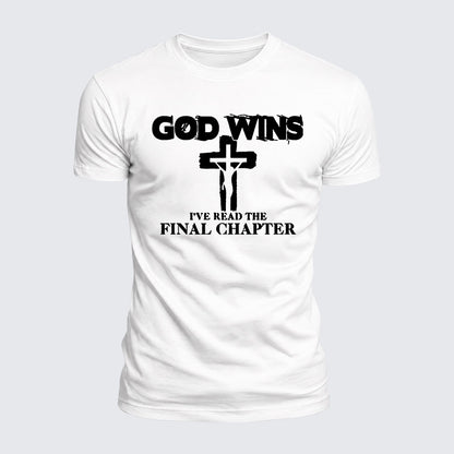 Luxe Mercerized Cotton Tee - God Wins I've Read The Final Chapter