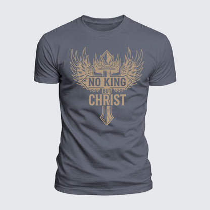 Luxe Mercerized Cotton Tee - No King But Christ