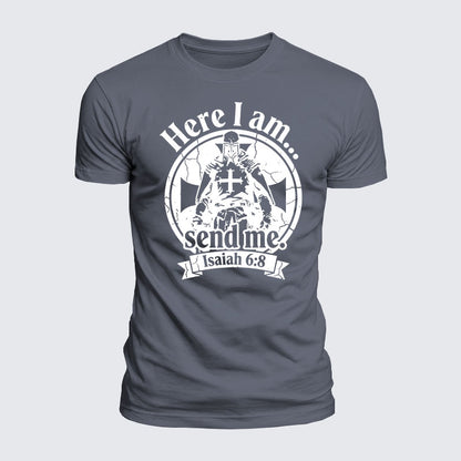 Luxe Mercerized Cotton Tee - Here I Am Send Me