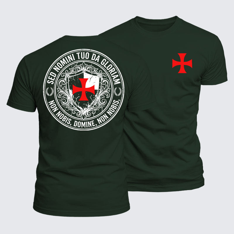 Luxe Mercerized Cotton Tee - Non Nobis Domine, Non Nobis, Sed Nomini Tuo Da Gloriam