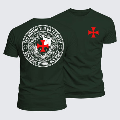 Luxe Mercerized Cotton Tee - Non Nobis Domine, Non Nobis, Sed Nomini Tuo Da Gloriam