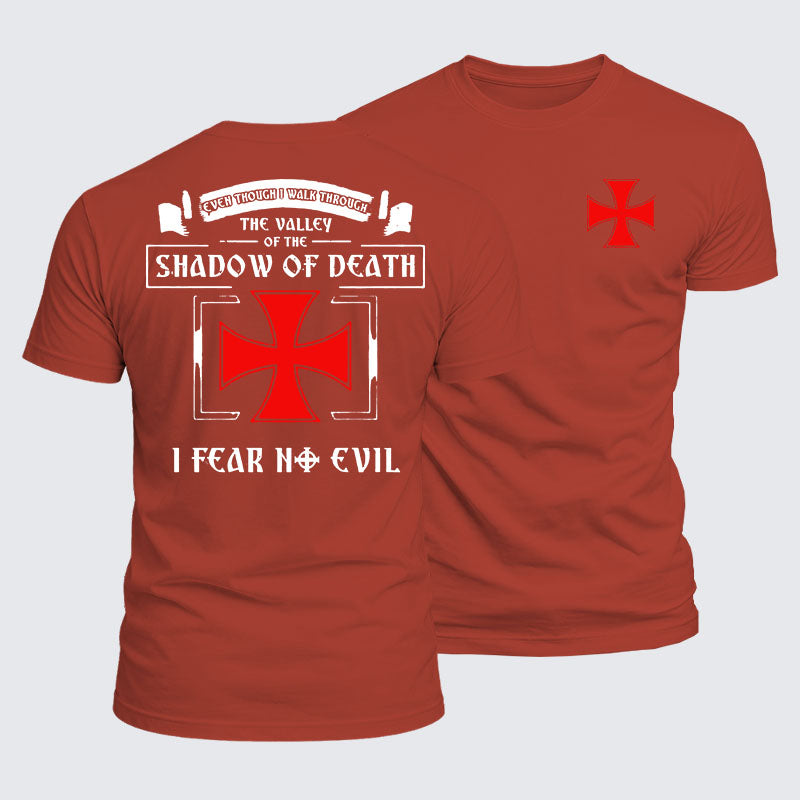 Luxe Mercerized Cotton Tee -  Even Though I Walk Through The Valley Of The Shadow Of Death, I Fear No Evil.