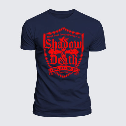 Luxe Mercerized Cotton Tee -  Even Though I Walk Through The Valley Of The Shadow Of Death, I Fear No Evil.