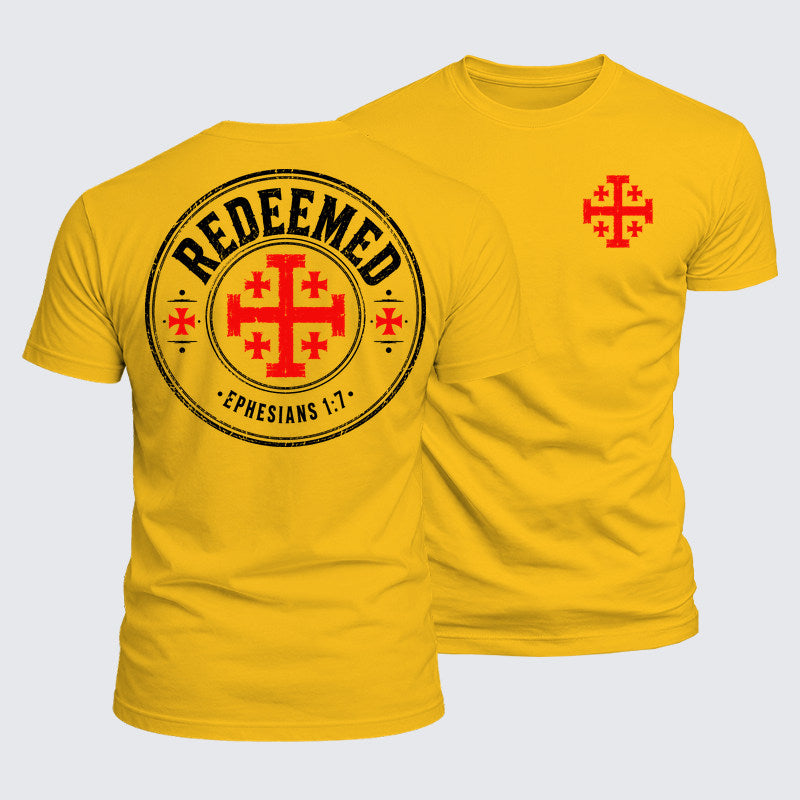 Luxe Mercerized Cotton Tee - Redeemed Ephesians 1:7
