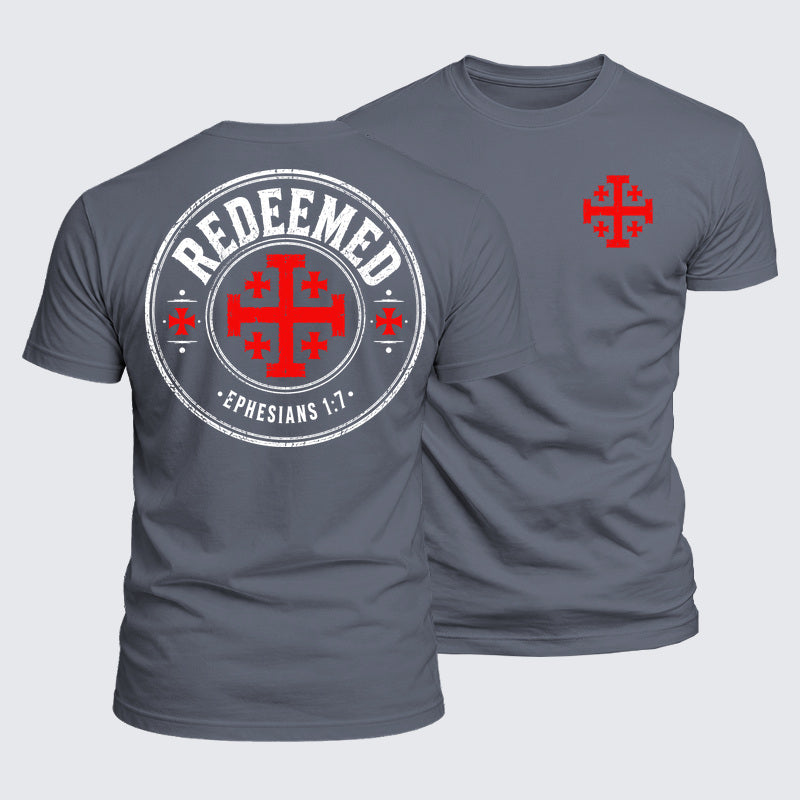 Luxe Mercerized Cotton Tee - Redeemed Ephesians 1:7