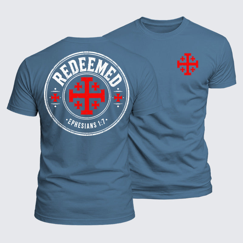 Luxe Mercerized Cotton Tee - Redeemed Ephesians 1:7