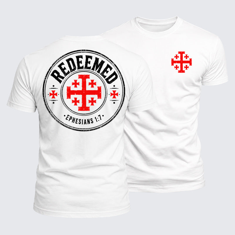 Luxe Mercerized Cotton Tee - Redeemed Ephesians 1:7