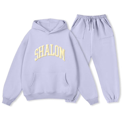 Personalized SHALOM Christian Premium Fleece Hoodie Set