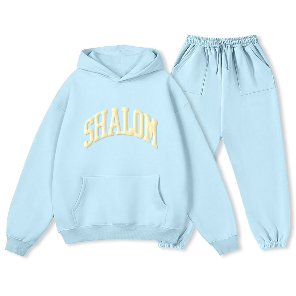 Personalized SHALOM Christian Premium Fleece Hoodie Set
