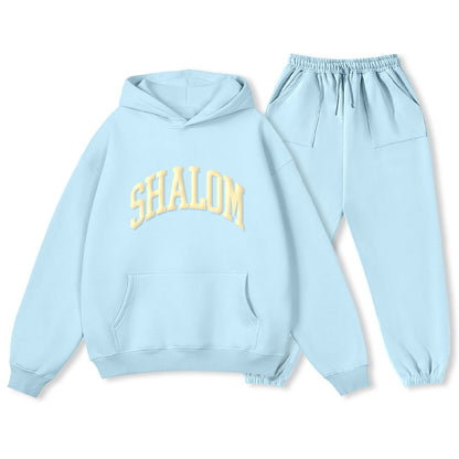 Personalized SHALOM Christian Premium Fleece Hoodie Set