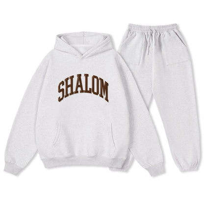Personalized SHALOM Christian Premium Fleece Hoodie Set