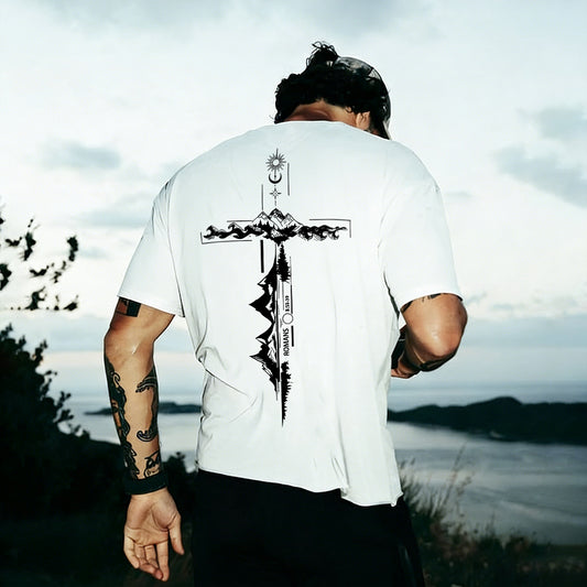 Romans 12:19 Printed Men's T-shirt