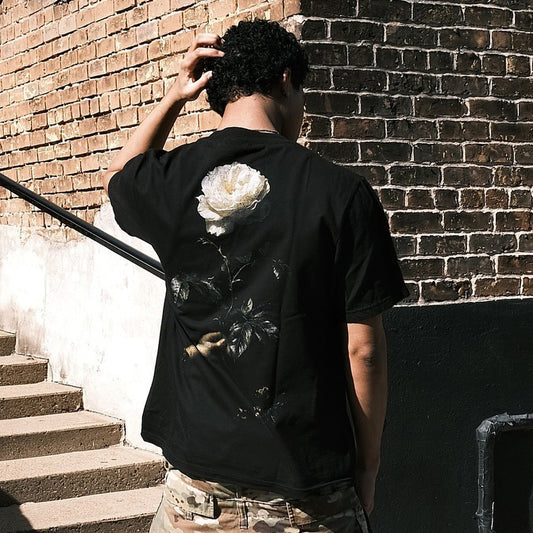 Blooming Solitude Printed Men's Washed Tee