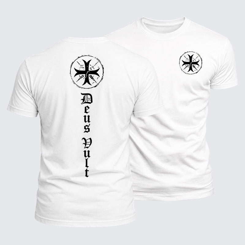 Luxe Mercerized Cotton Tee - Deus Vult