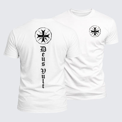 Luxe Mercerized Cotton Tee - Deus Vult