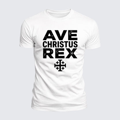 Luxe Mercerized Cotton Tee - Ave Christus Rex