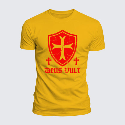 Luxe Mercerized Cotton Tee - Deus Vult