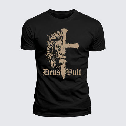 Luxe Mercerized Cotton Tee -  Deus Vult