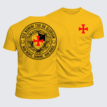 Luxe Mercerized Cotton Tee - Non Nobis Domine, Non Nobis, Sed Nomini Tuo Da Gloriam