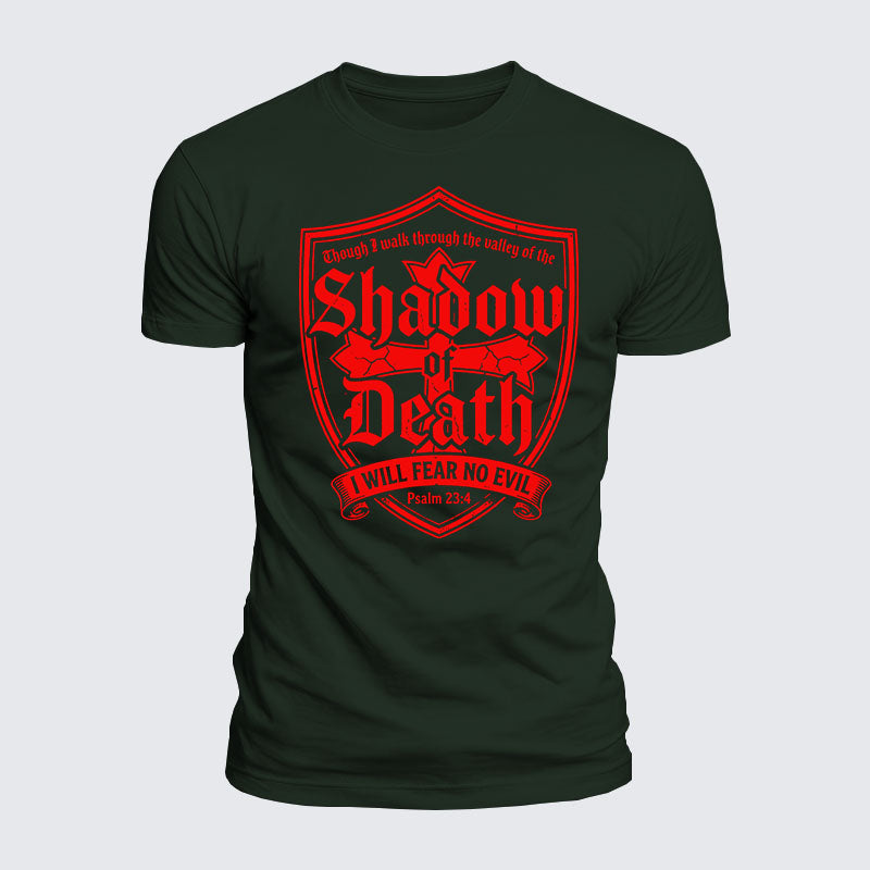 Luxe Mercerized Cotton Tee -  Even Though I Walk Through The Valley Of The Shadow Of Death, I Fear No Evil.