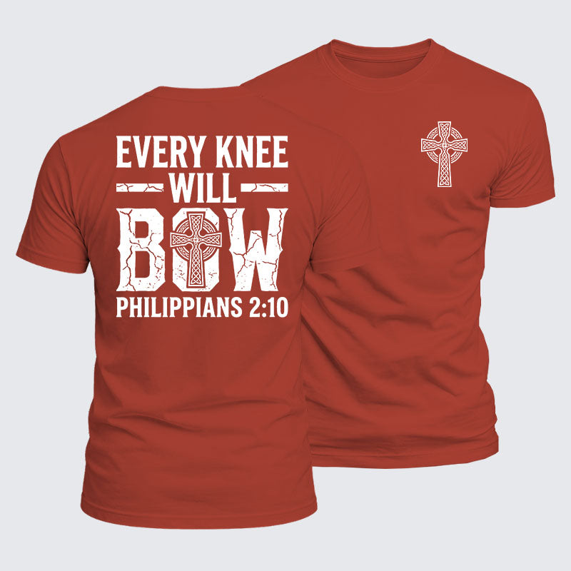 Luxe Mercerized Cotton Tee -  Every Knee Will Bow