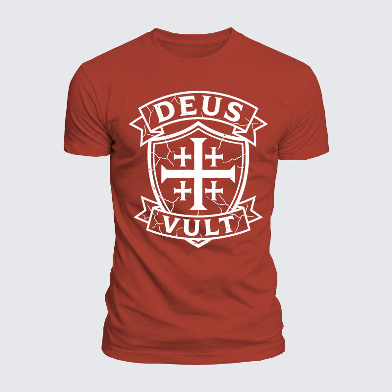Luxe Mercerized Cotton Tee - Deus Vult