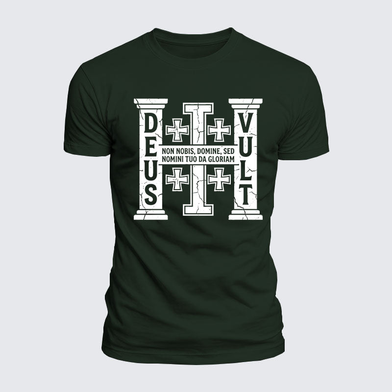 Luxe Mercerized Cotton Tee - Deus Vult