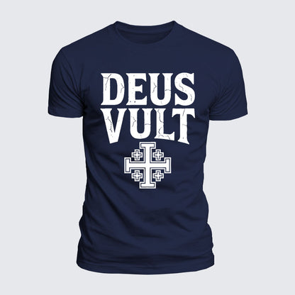 Luxe Mercerized Cotton Tee - Deus Vult